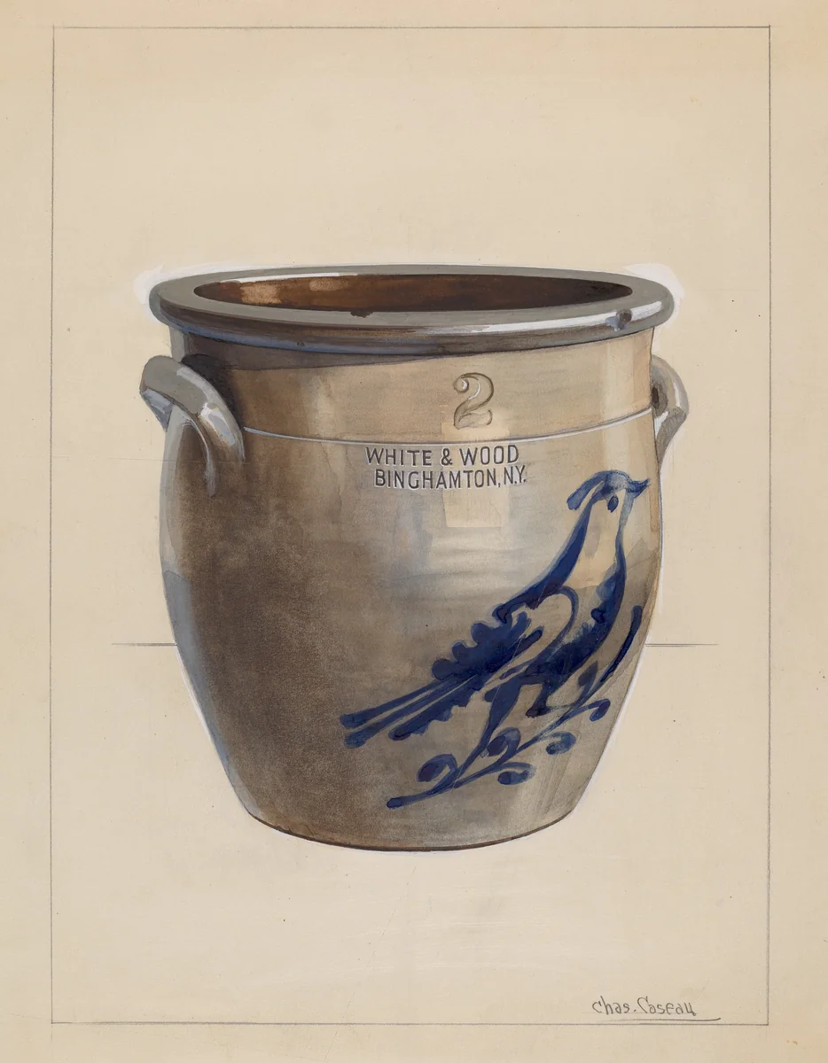 Crock by Charles Caseau, index of american design, 1936