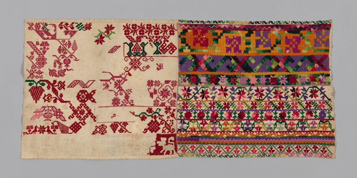 Sampler by Mexico, textile, 1825-1875