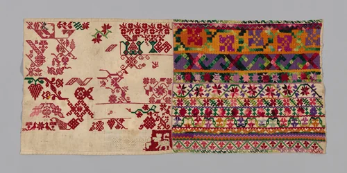 Sampler by Mexico, textile, 1825-1875