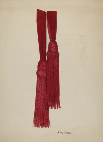 Civil War Sash by Gladys C. Parker, index of american design, 1936