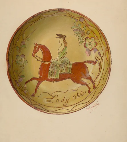 Pie Plate by William Antrim, index of american design, 1935-1942