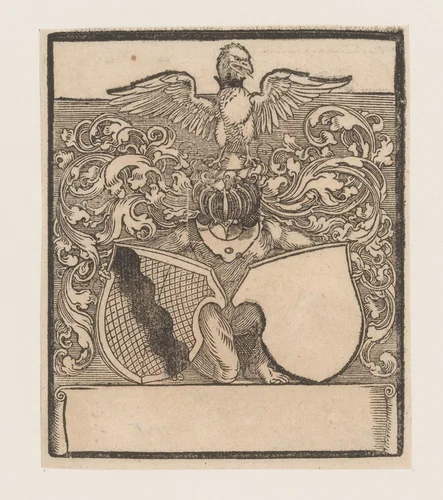 Wapenschild van de familie Behaim by anonymous, print, 1525