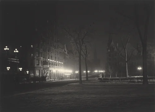 Night, New York by Alfred Stieglitz, photograph, 1898