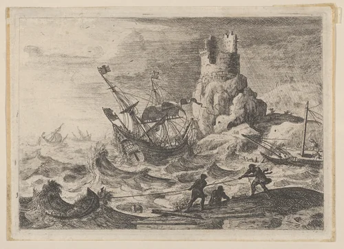The Shipwreck by Claude Lorrain, print, 1638-1641