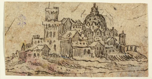 Citadel with Dome by Unknown Artist, drawing, 1590-1709