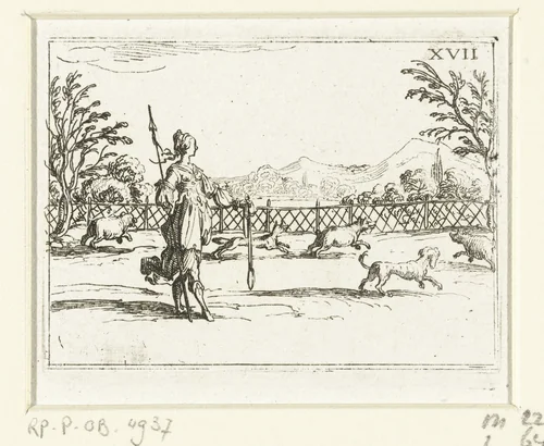 Jaagster by Jacques Callot, print, 1625-1629