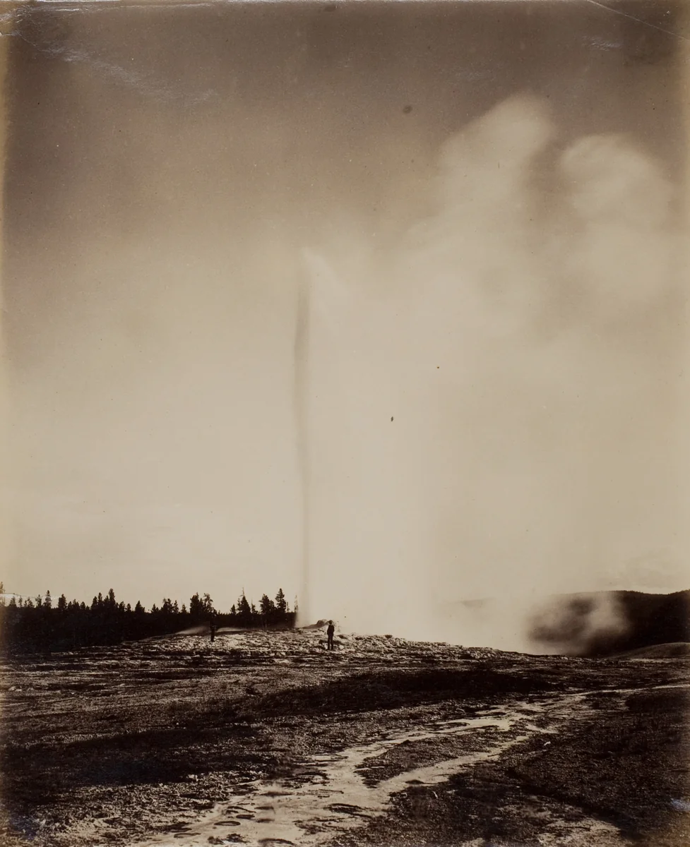 Old Faithful by William Henry Jackson, photograph, 1871