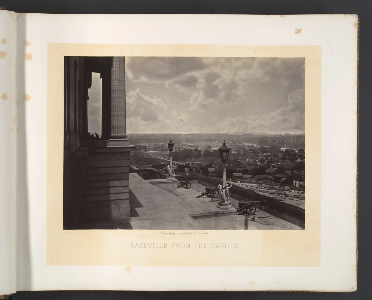 Nashville from the Capitol by George N. Barnard, photograph, 1860-1869