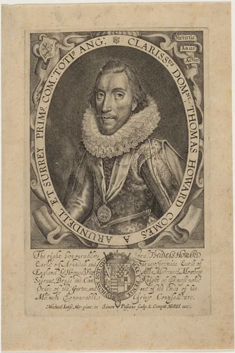 Thomas Howard, Second Earl of Arundel and Surrey by Simon van de Passe, print, 1595-1647