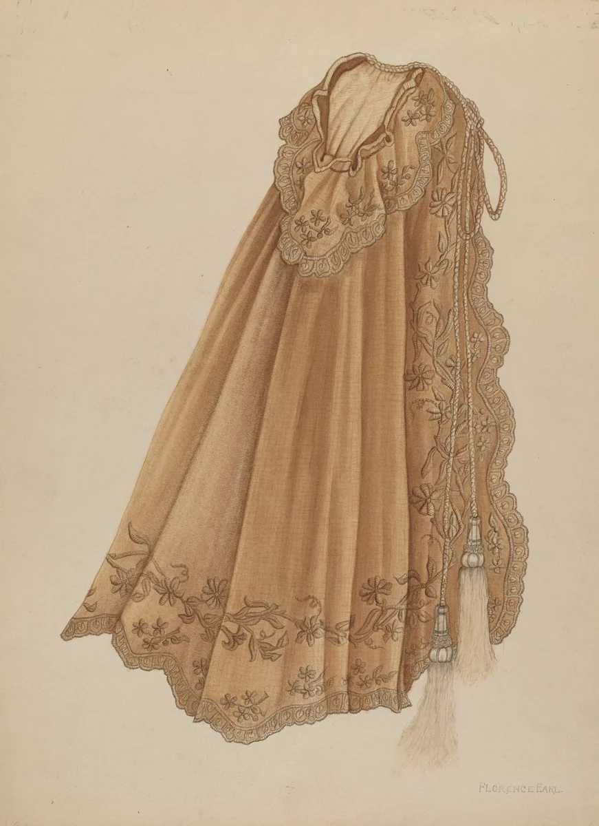 Infant's Cape by Florence Earl, index of american design, 1938
