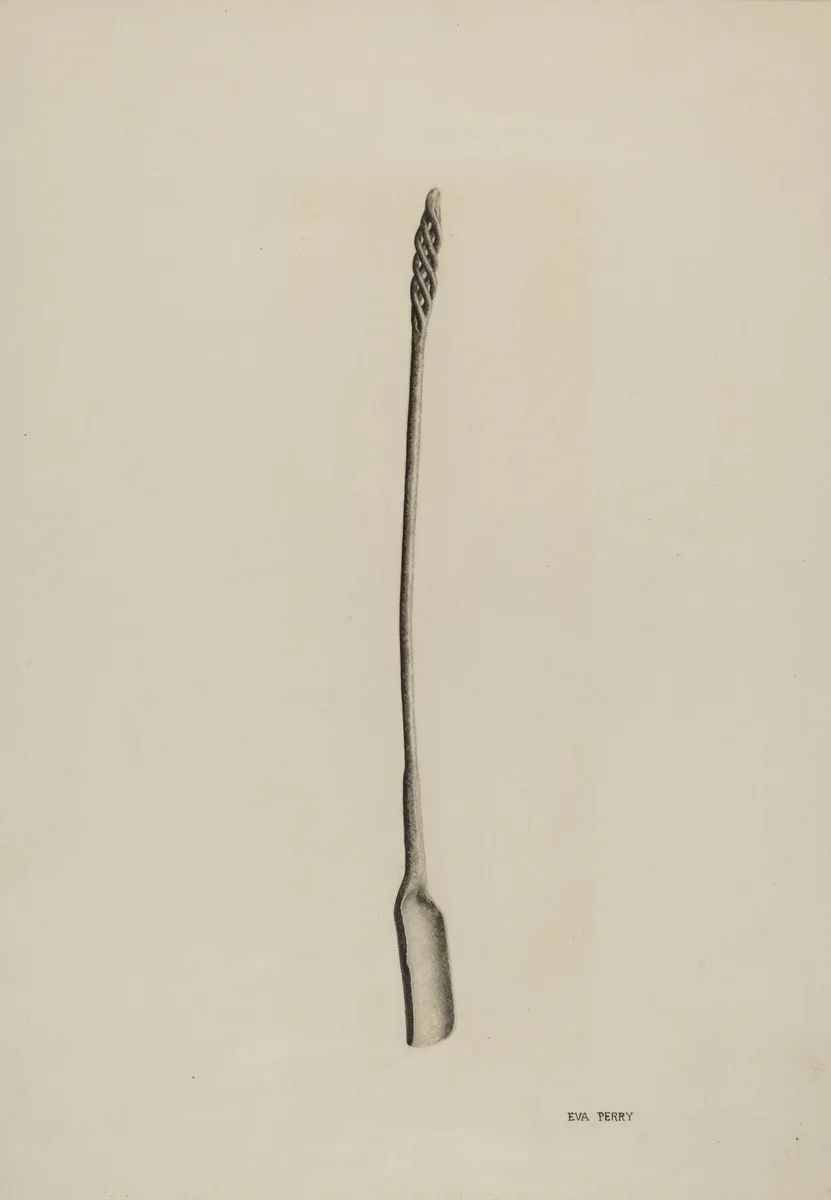 Fire Shovel by Eva Perry, index of american design, 1941