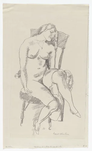 Hulda by Walt Kuhn, print, 1927