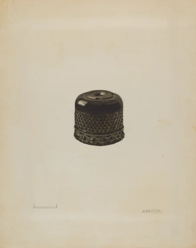 Inkwell by John Fisk, index of american design, 1936