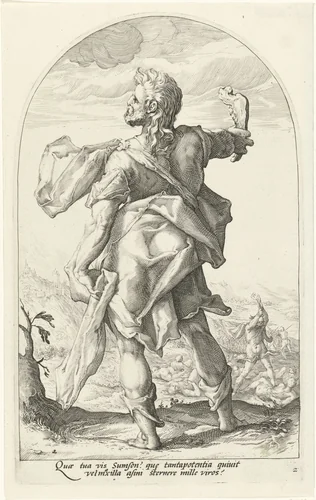 Simson by Unknown, print, 1585-1589
