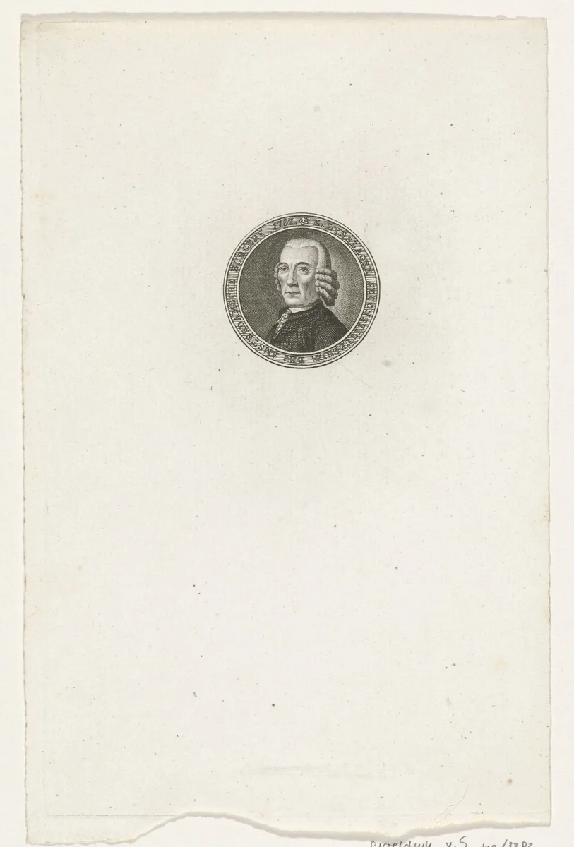 Portret van Eliza Lynslager by Abraham Jacobsz. Hulk, print, 1787