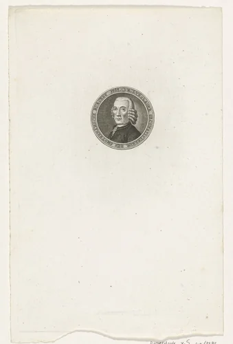 Portret van Eliza Lynslager by Abraham Jacobsz. Hulk, print, 1787