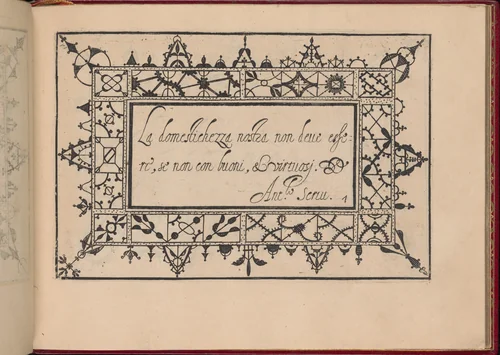 Ghirlanda: Di sei vaghi fiori scielti da piu famosi Giardini d'Italia, page 15 (recto) by Pietro Paulo Tozzi, book, 1604