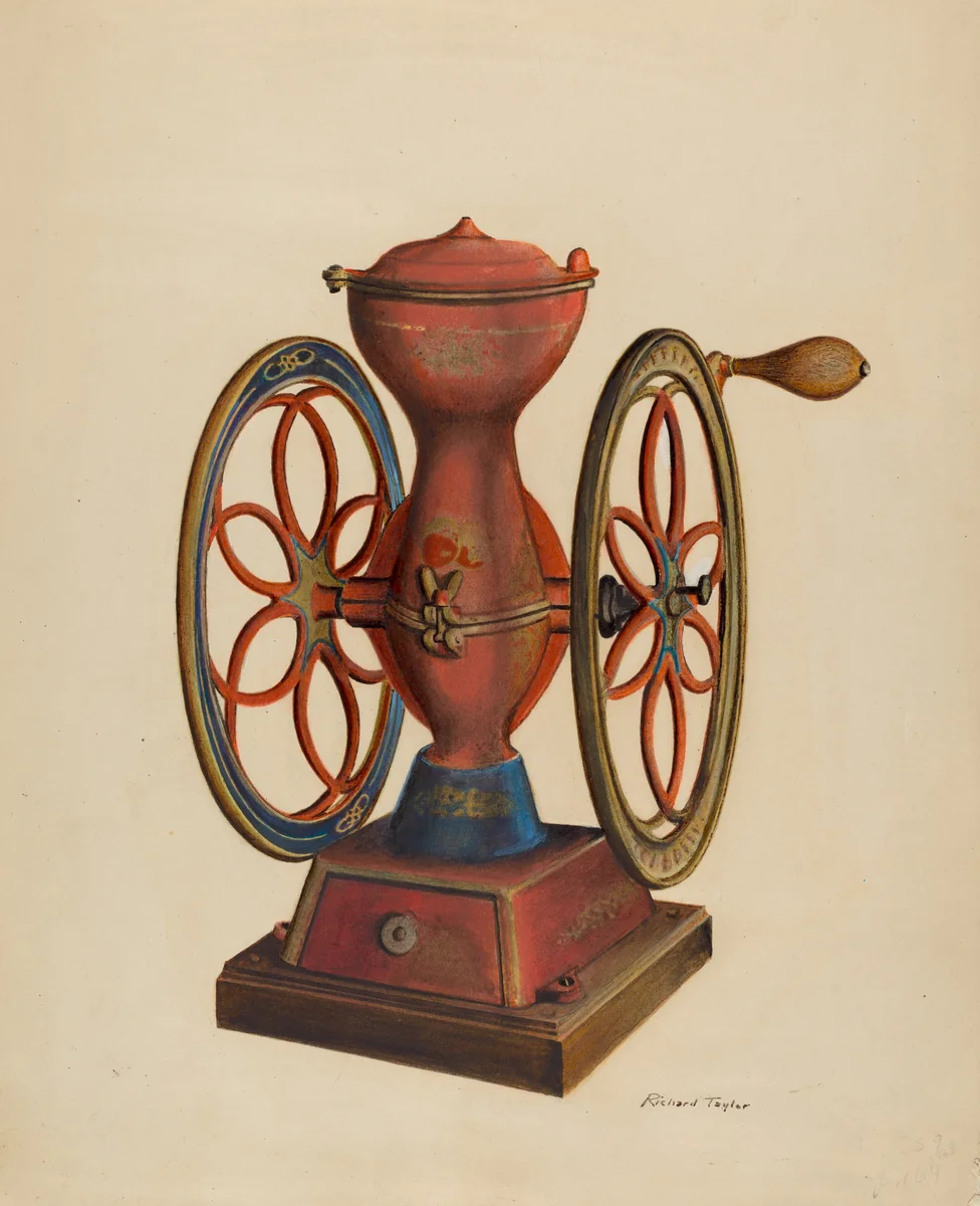Coffee Grinder by Richard Taylor, index of american design, 1940