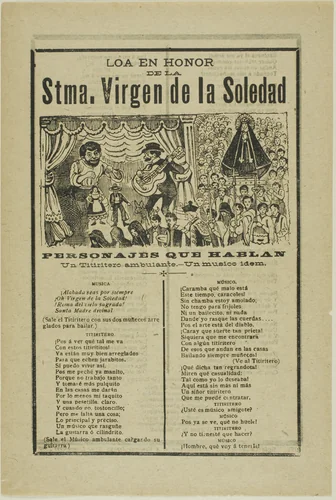 Most Holy Virgin of Solitude by José Guadalupe Posada, print, 1903