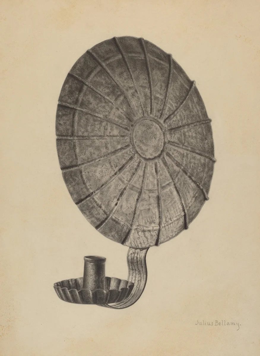 Candle Sconce by Julius Bellamy, index of american design, 1940