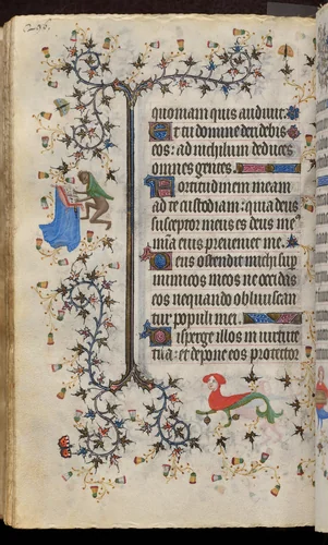 Hours of Charles the Noble, King of Navarre (1361-1425): fol. 148v, Text by Master of the Brussels Initials and Associates, book, 1400-1410