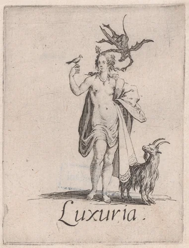 La Luxure (Lust), from "Les Péchées Capitaux" (The Deadly Sins) by Jacques Callot, print, 1615-1625