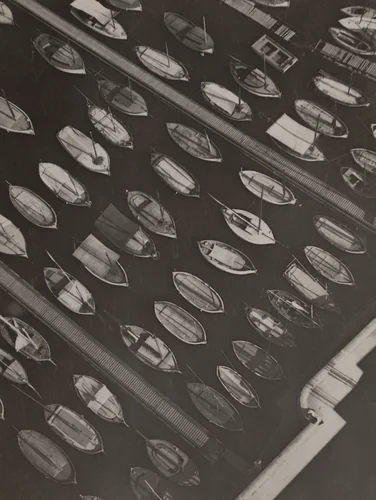 Boats, Marseille by László Moholy-Nagy, photograph, 1929