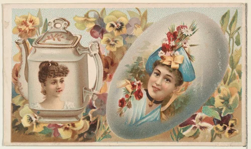 Teapot, from the Miniature Novelties series (N120) issued by Duke Sons & Co. to promote Honest Long Cut Tobacco by W. Duke, Sons & Co., print, 1891