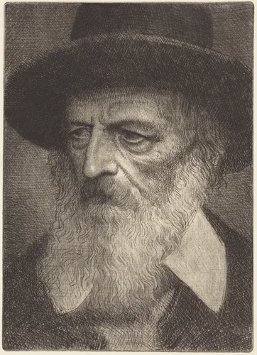Lord A. Tennyson, 2nd plate by Alphonse Legros, print, 1837-1911