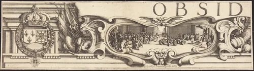 The Siege of La Rochelle [plate 1 of 16; set comprises 1952.8.97-112] by Jacques Callot; Abraham Bosse, print, 1628-1631