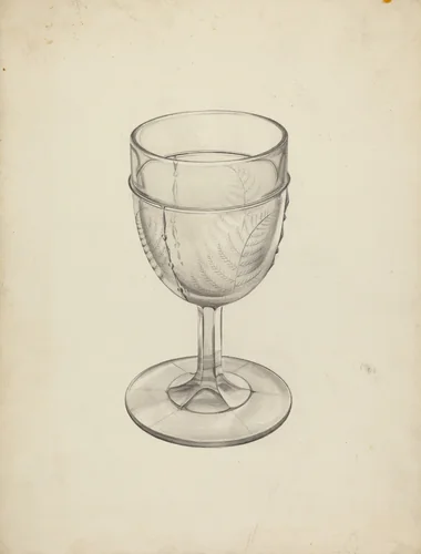 Goblet by May Hays, index of american design, 1935-1942