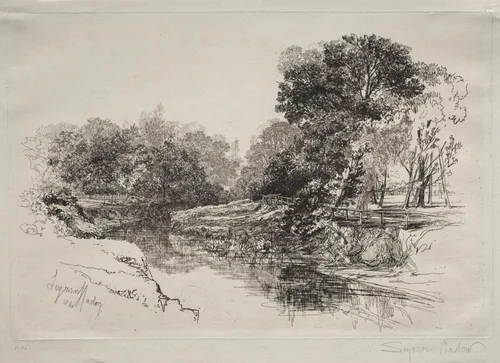 A River in Ireland by Francis Seymour-Haden, print, 1864