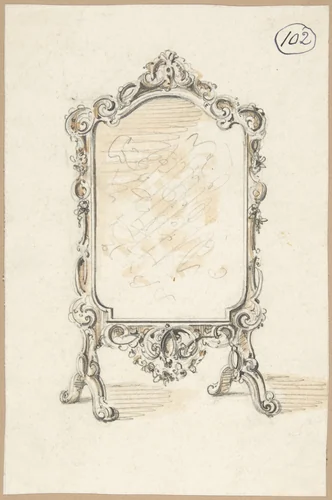 Design for a Standing Frame by Charles Hindley and Sons, drawing, 1841-1884