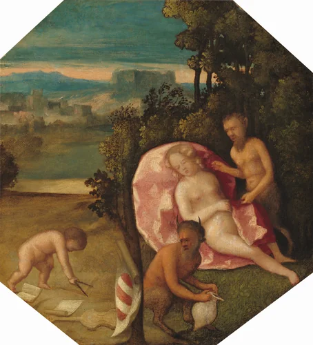 Allegory by Pietro degli Ingannati, painting, 1510-1520