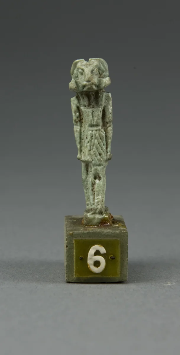 Amulet of the God Khnum by Egyptian, metalwork, -1070--656