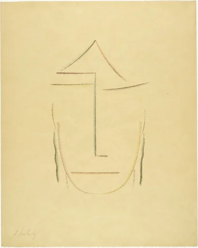 Head I (Kopf I) from the portfolio Heads (Köpfe) by Alexei Jawlensky, print, 1922