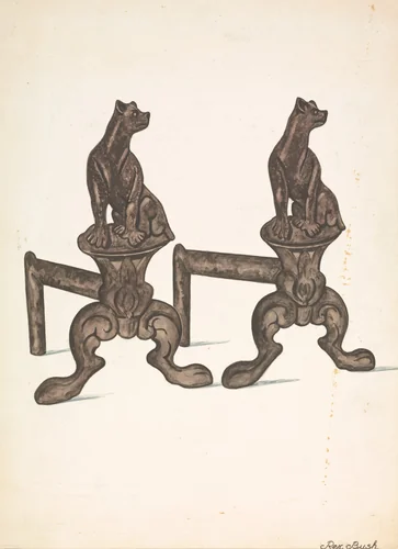 Fire Dogs by Rex F. Bush, index of american design, 1936