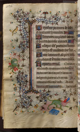 Hours of Charles the Noble, King of Navarre (1361-1425): fol. 207v, Text by Master of the Brussels Initials and Associates, book, 1400-1410