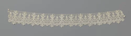 Strook naaldkant met hangende klokjesbloem by anonymous, other, 1850-1875