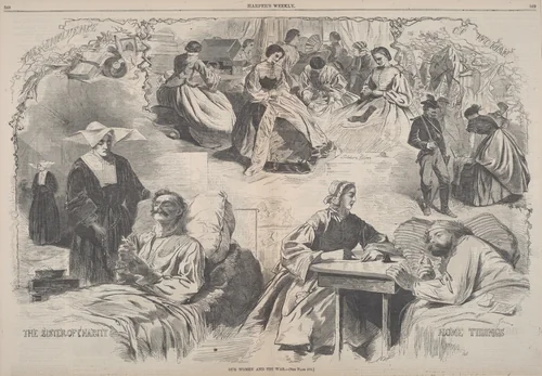 Our Women and the War by Winslow Homer, print, 1862