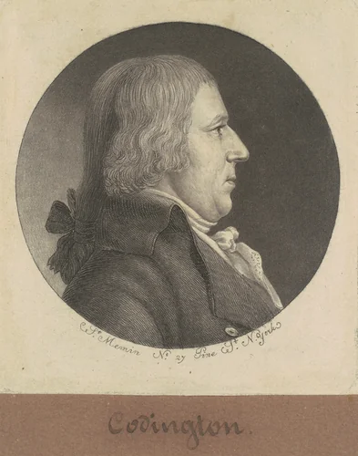 Coddington by Charles B. J. Févret de Saint-Mémin, print, 1797