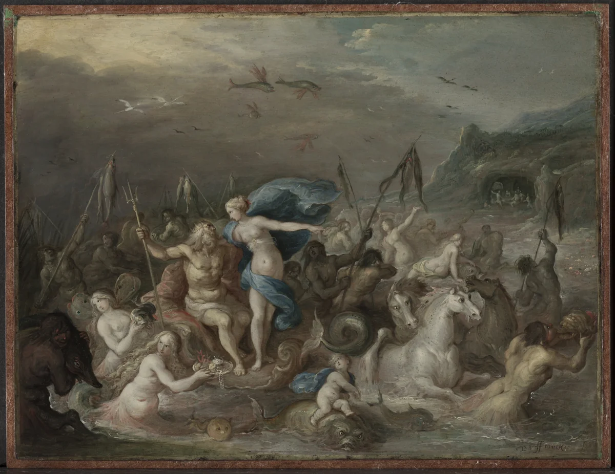The Triumph of Neptune and Amphitrite by Frans Francken, painting, 1630-1639