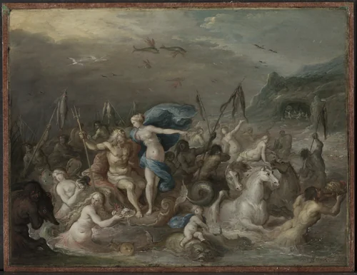 The Triumph of Neptune and Amphitrite by Frans Francken, painting, 1630-1639