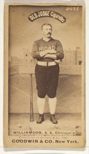 Williamson, Shortstop, Chicago, from the Old Judge series (N172) for Old Judge Cigarettes by Goodwin & Company, photograph, 1887