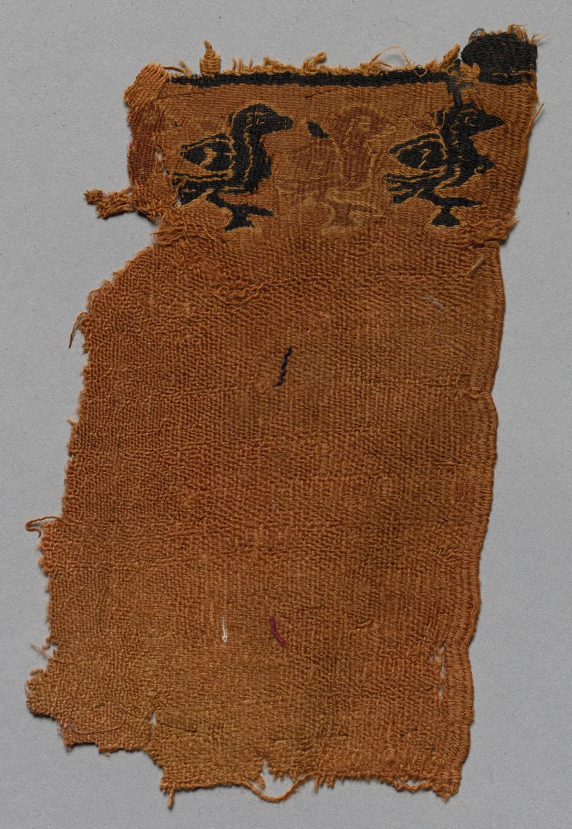 Fragment with Frieze of Birds by Unknown, textile, 400-599