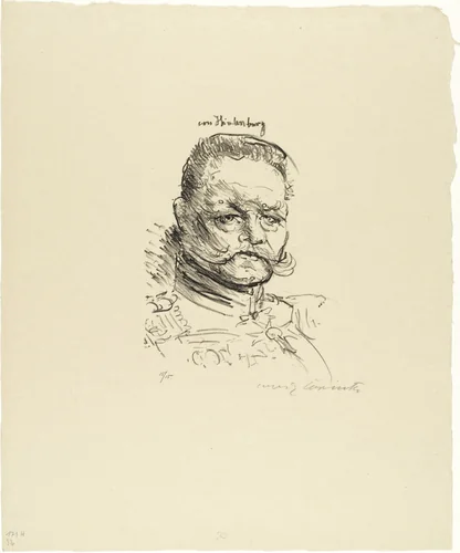Von Hindenburg by Lovis Corinth, print
