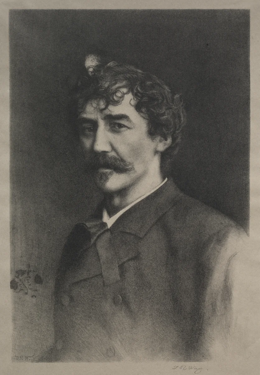 James MacNeill Whistler by Thomas Robert Way, print
