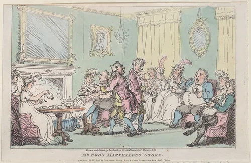 Mr. Ego's Marvellous Story by Thomas Rowlandson, print, 1807
