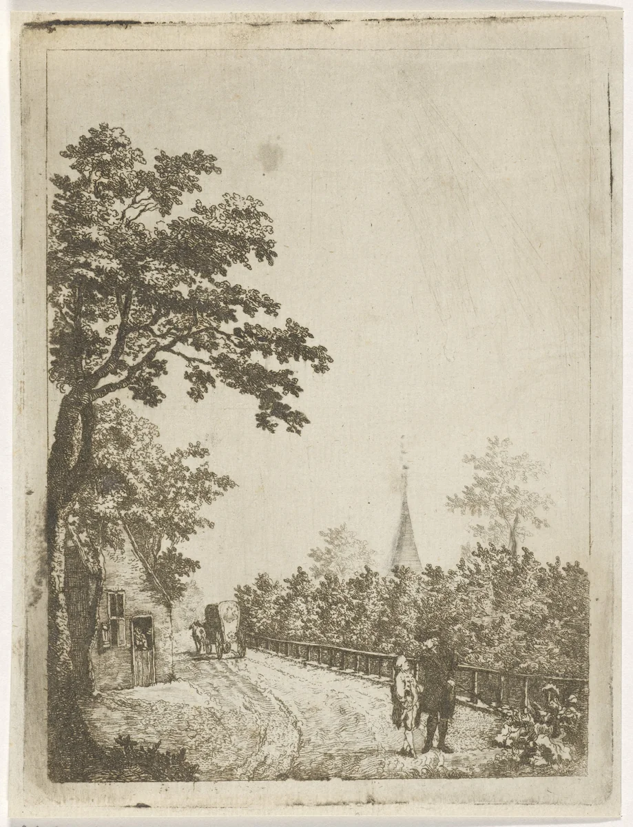 Landweg by Johan Antonie Kaldenbach, print, 1770-1786