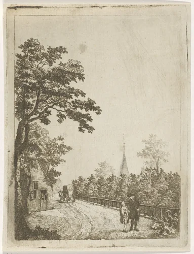 Landweg by Johan Antonie Kaldenbach, print, 1770-1786